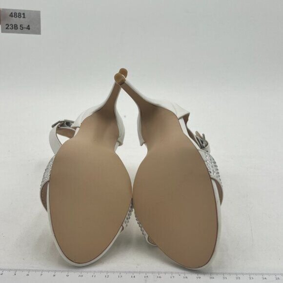 FSJ Women Versatile Ankle Strap Buckle Sandals Open Toe High Heel Pumps for Summ - Picture 7 of 8